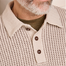Pegasus Chunky Knitted Chenille Polo - MD480
